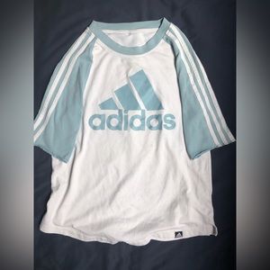Adidas soccer style t-shirt, mid length sleeve